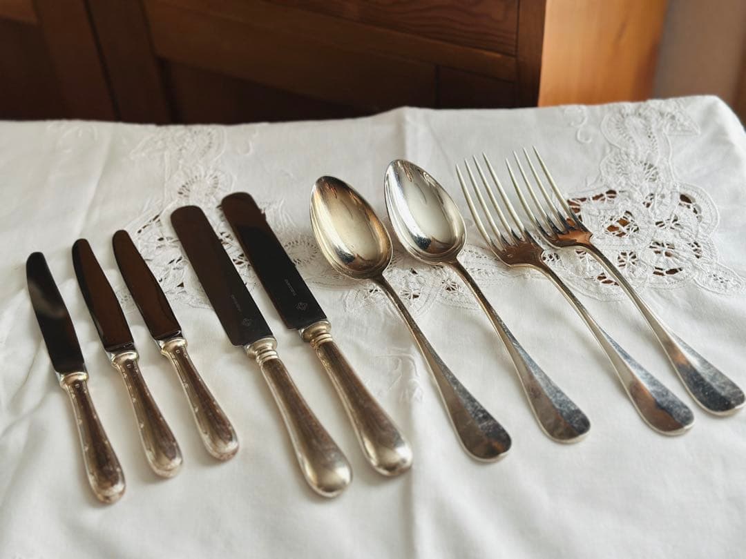 クリストフル カトラリーセット 9点 フィデリオ フランスアンティーク