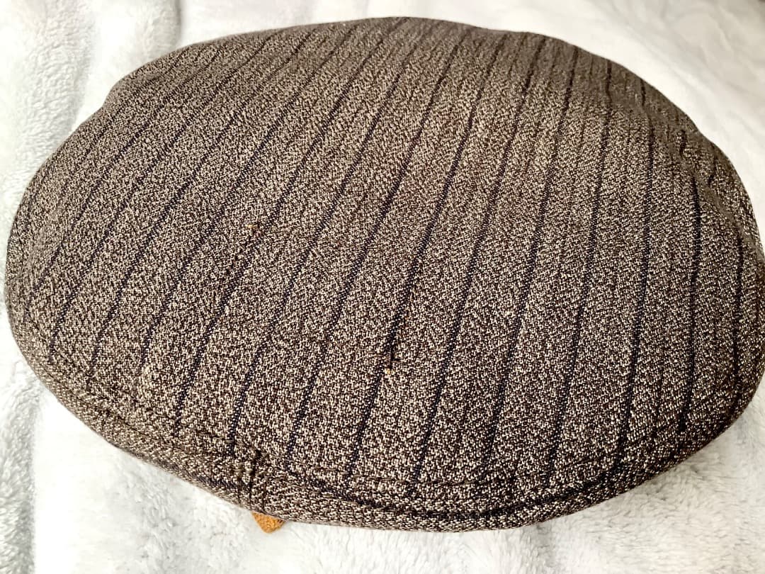 45R 撚杢コットンツイードのベレー