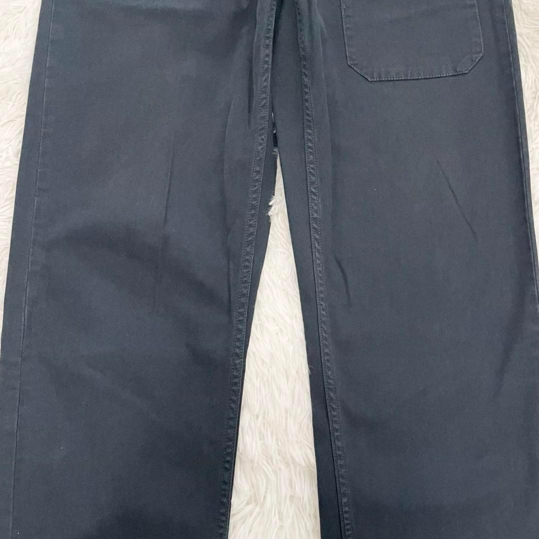 ナイジェルケーボン　ブリティッシュアーミーパンツ・ユーズド加工・32・ネイビー