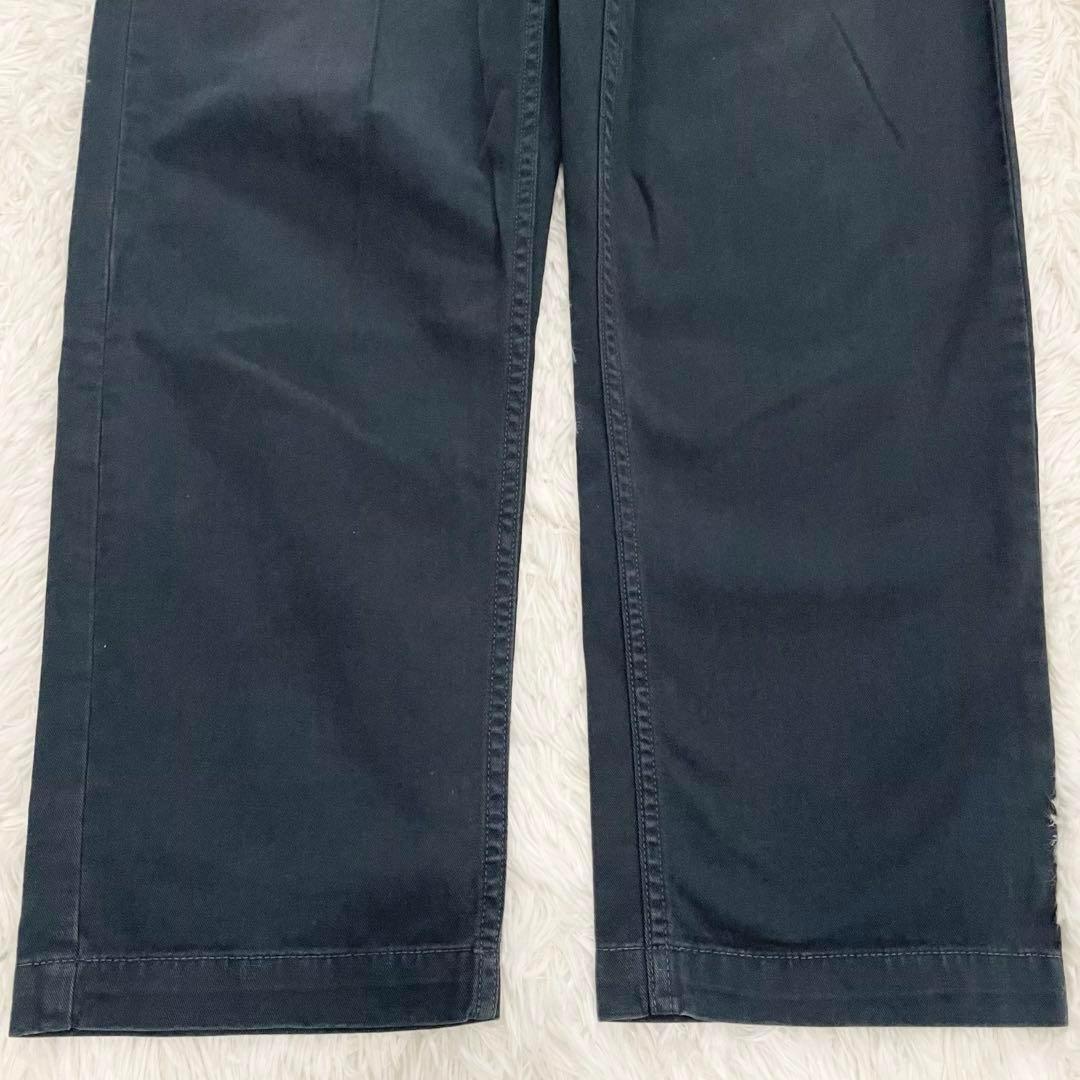 ナイジェルケーボン　ブリティッシュアーミーパンツ・ユーズド加工・32・ネイビー