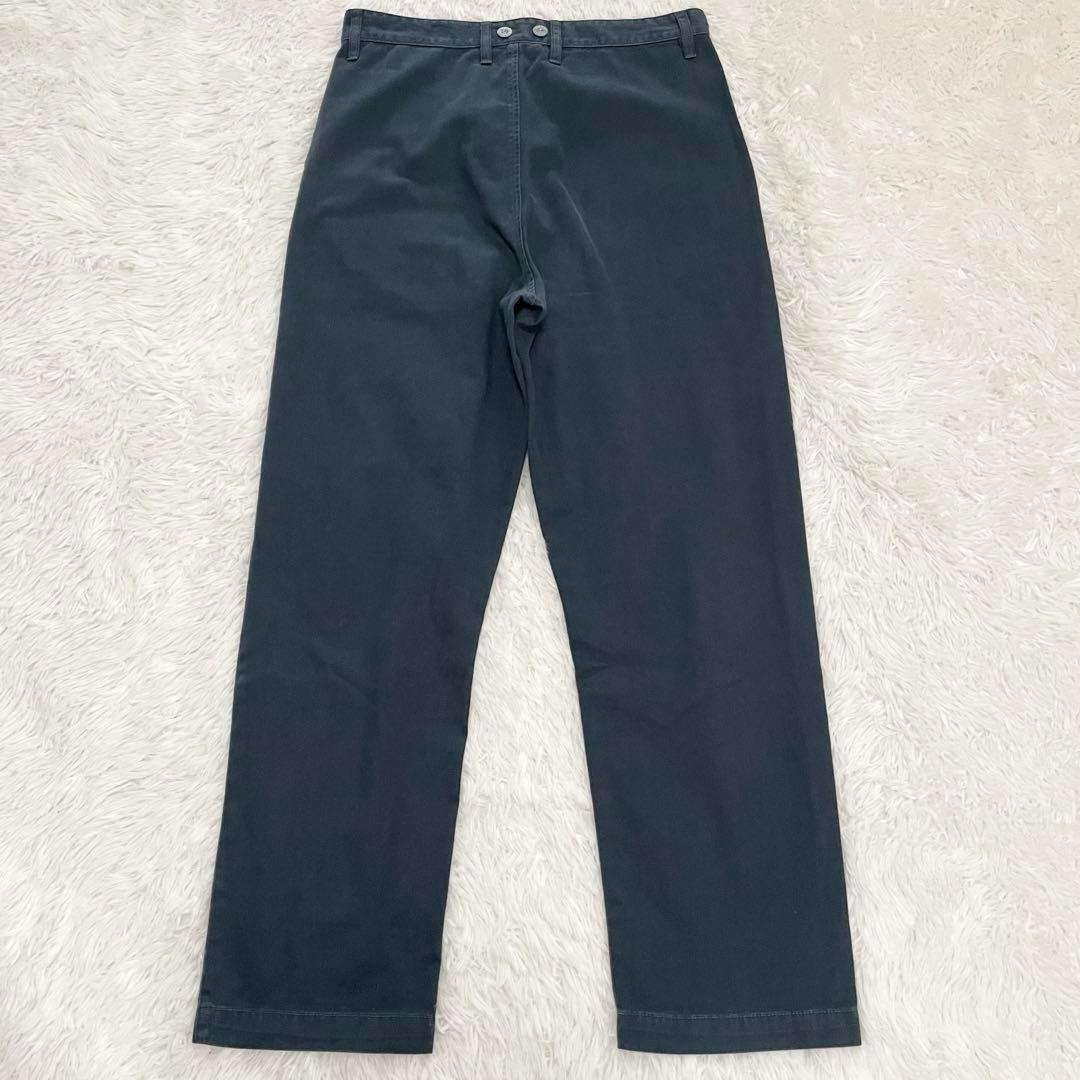 ナイジェルケーボン　ブリティッシュアーミーパンツ・ユーズド加工・32・ネイビー