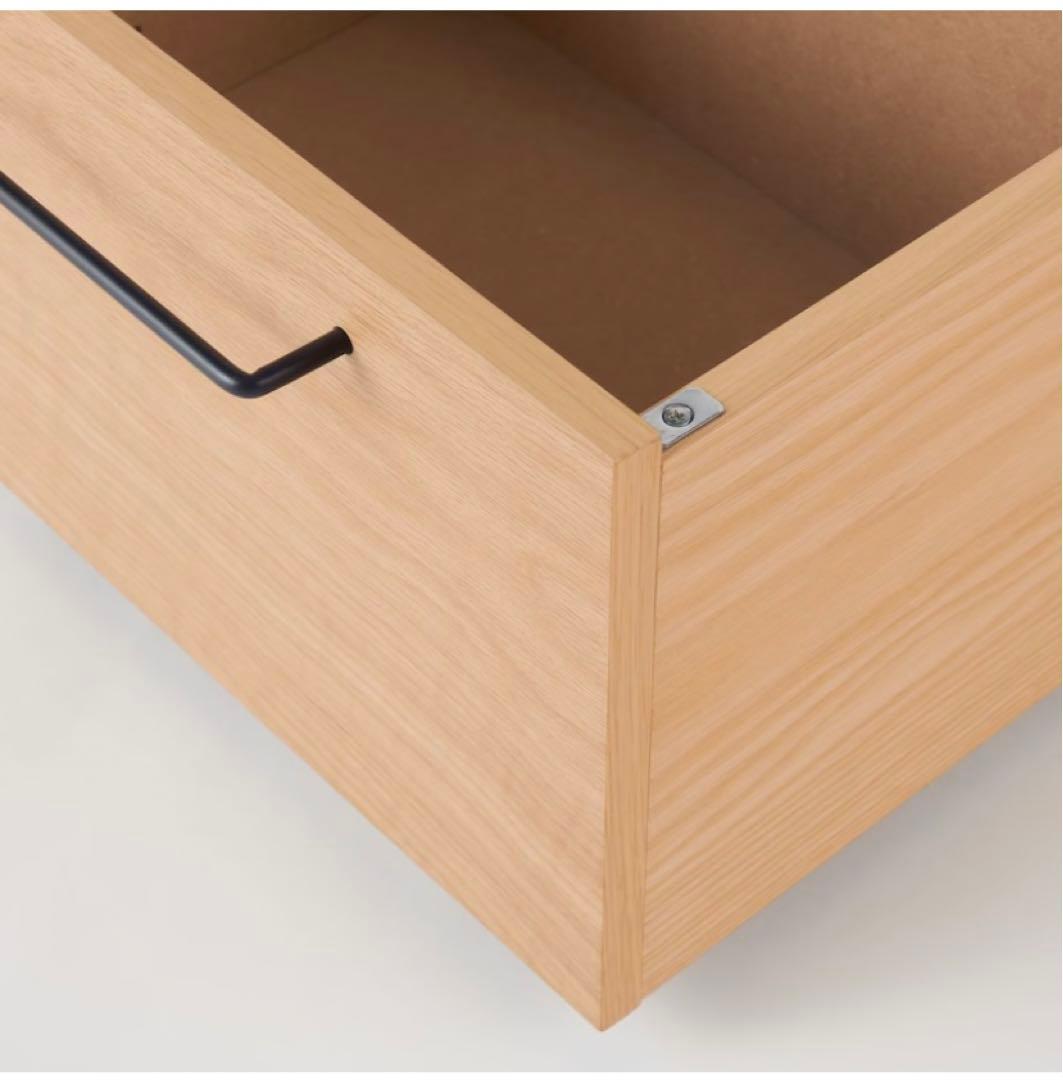 無印良品／シングルベッド下収納(蓋付き)