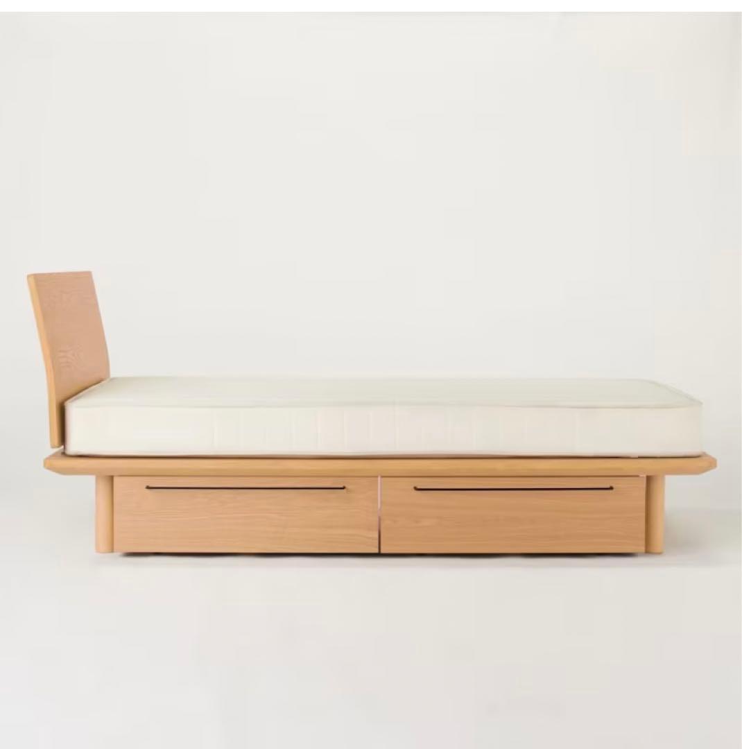 無印良品／シングルベッド下収納(蓋付き)