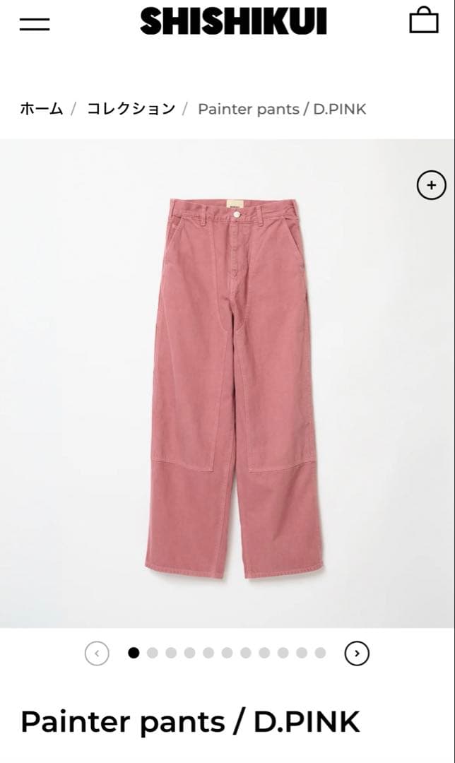 パンツ SHISHIKUI Painter pants / D.PINK 34