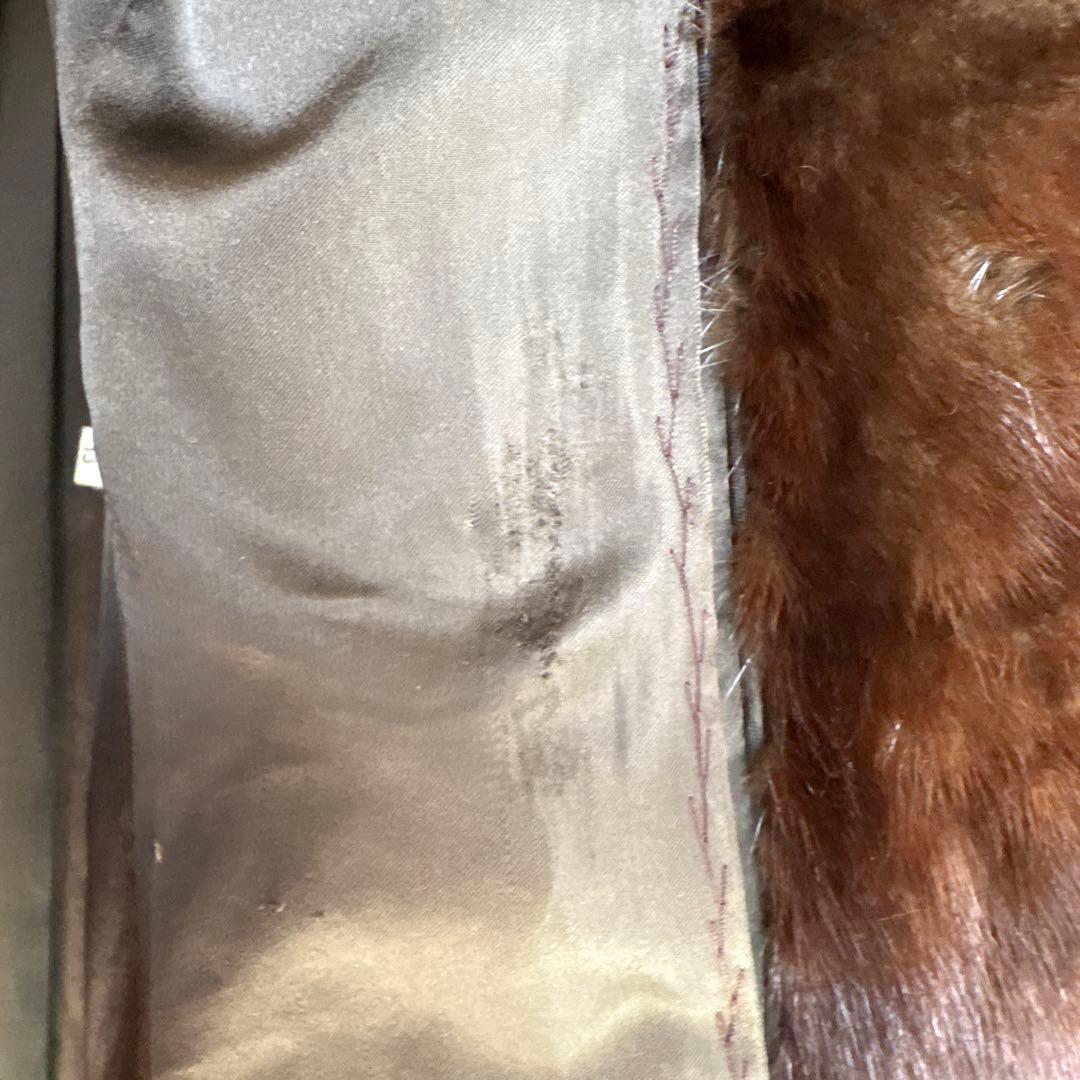 高級 ミンク リアルファーコート 13号 本毛皮