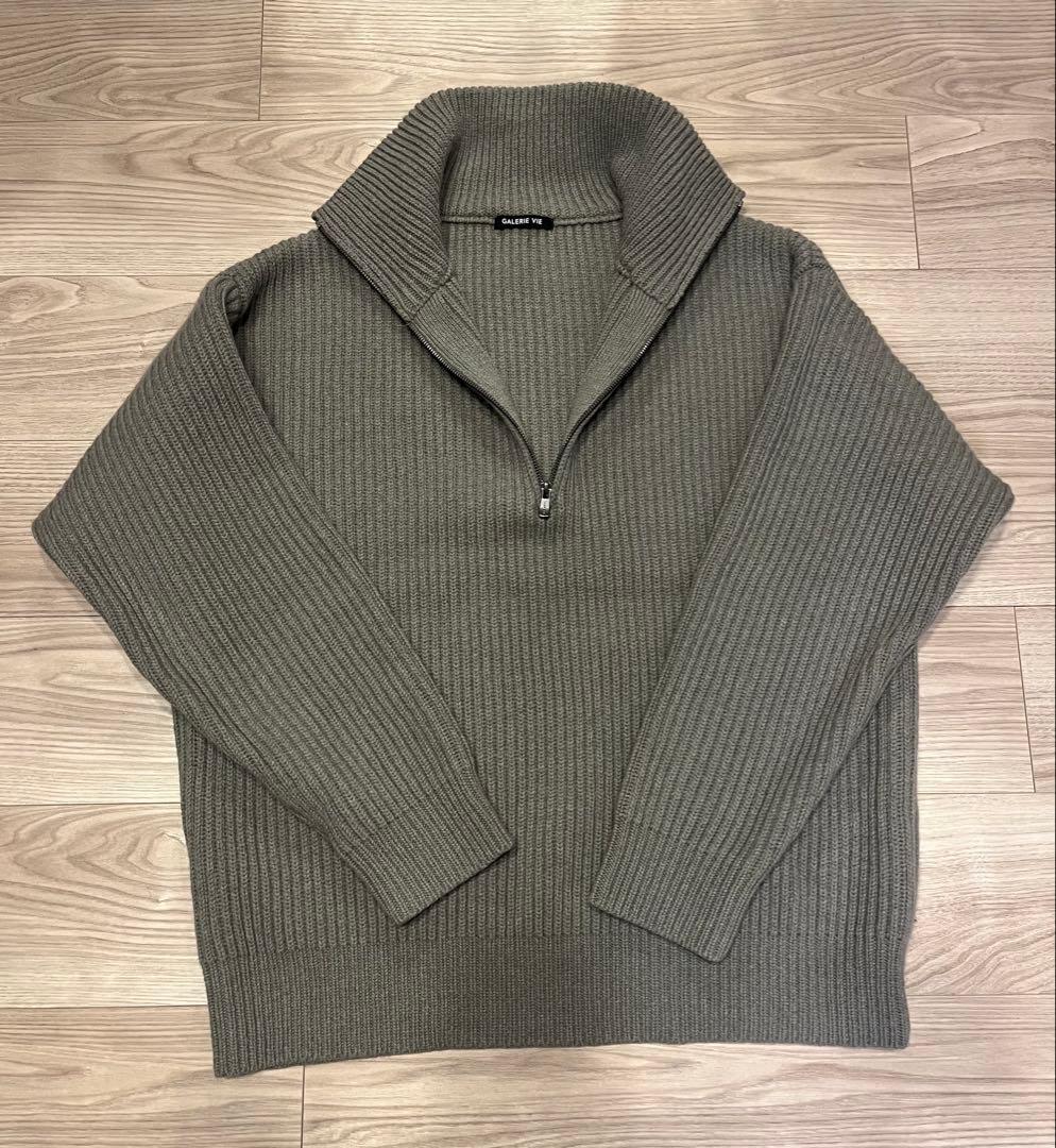 TOMORROWLAND ファインウール ハーフジッププルオーバーニット