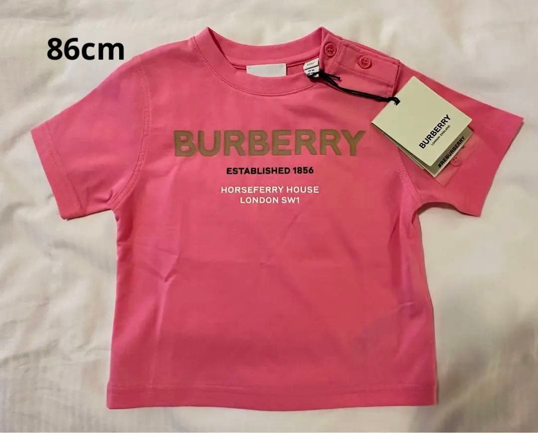 yk88Burberry バーバリーチルドレン　女の子Tシャツ　86cm