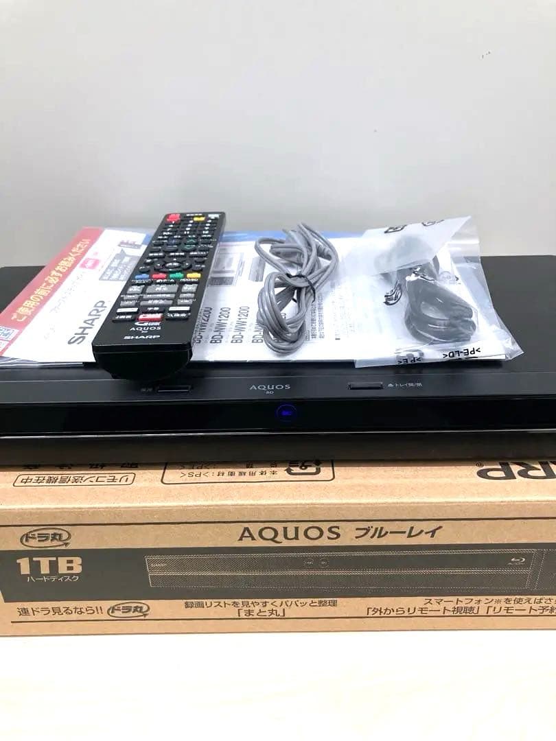 かなり綺麗　1TB シャープ　AQUOS ブルーレイ　BD-NW 1200