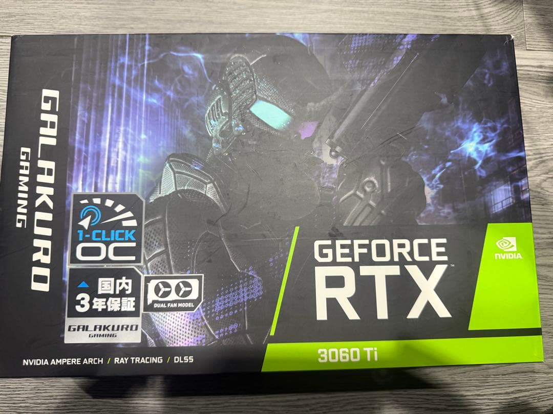 グラフィックボード・グラボ・ビデオカード GeForce RTX3060Ti GALAKURO