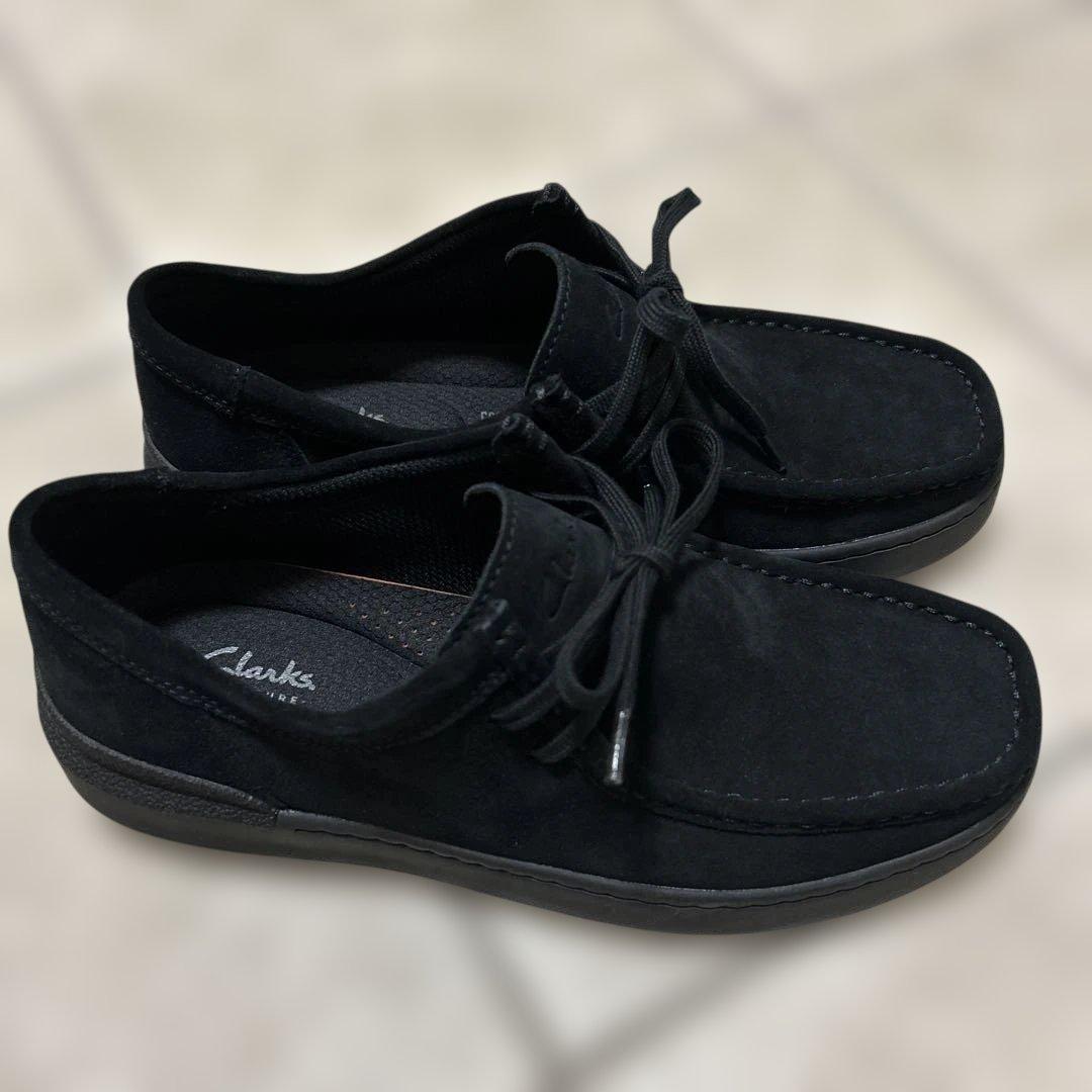 Clarksワラビー黒　UK6G US7M