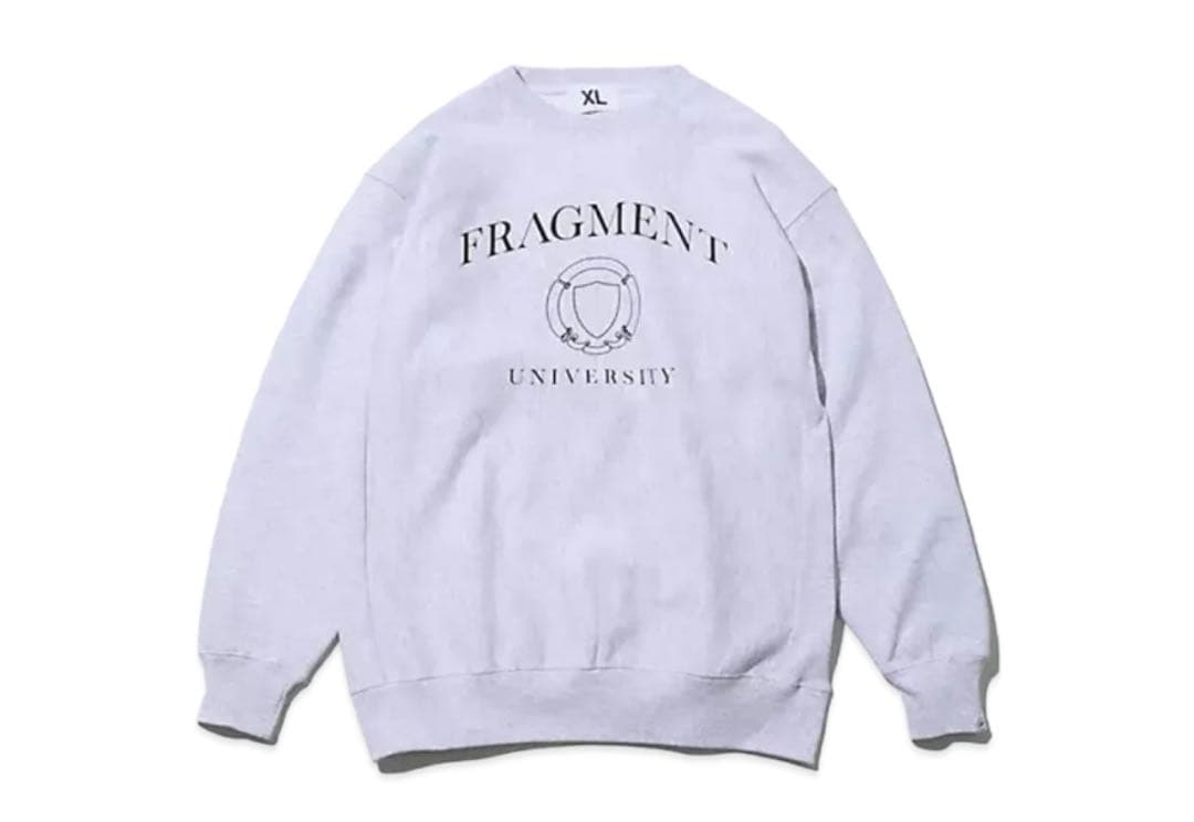 グレーM FRAGMENT UNIVERSITY FRGMT クルーネック