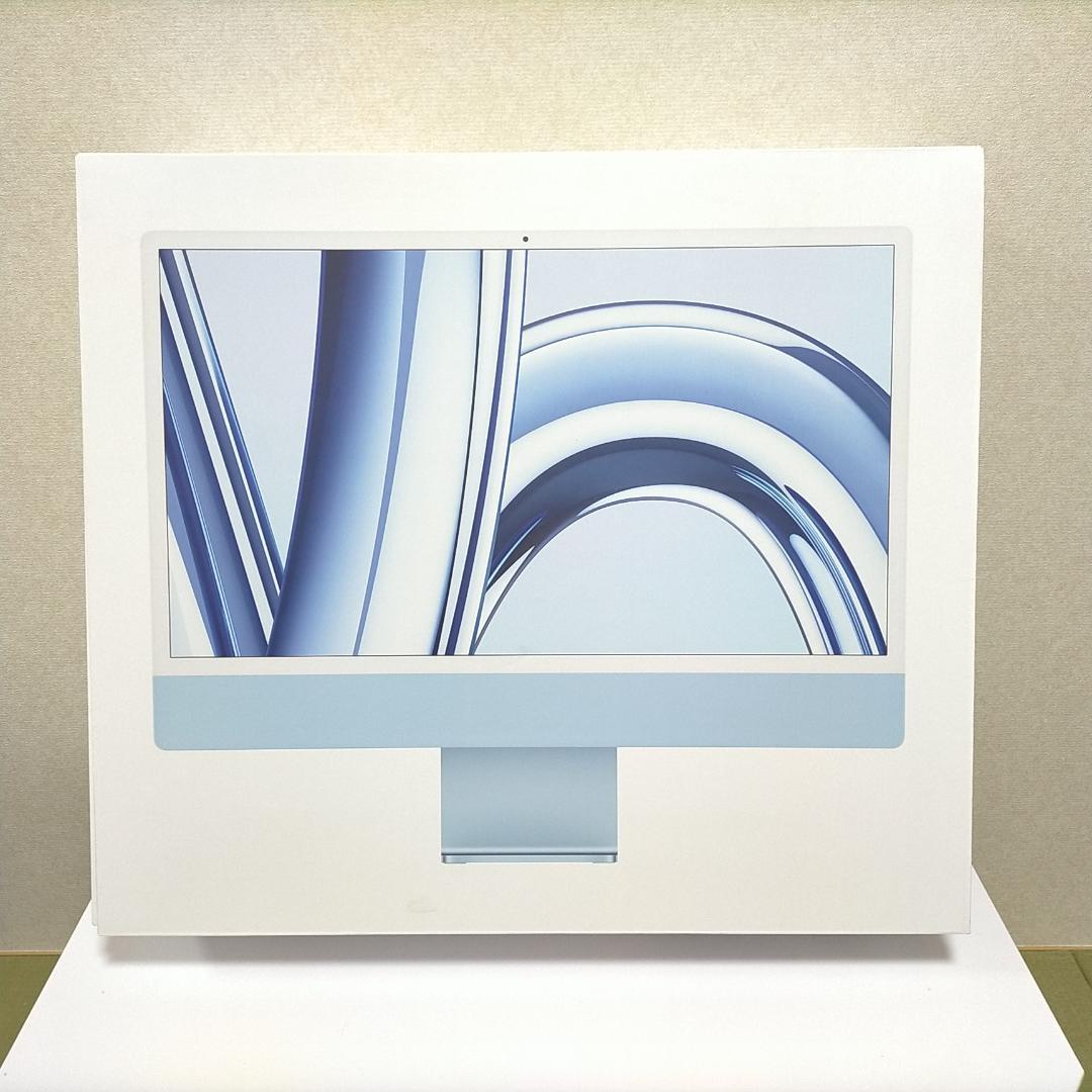【美品】Apple iMac M3 8CPU/10GPU 24インチ ブルー