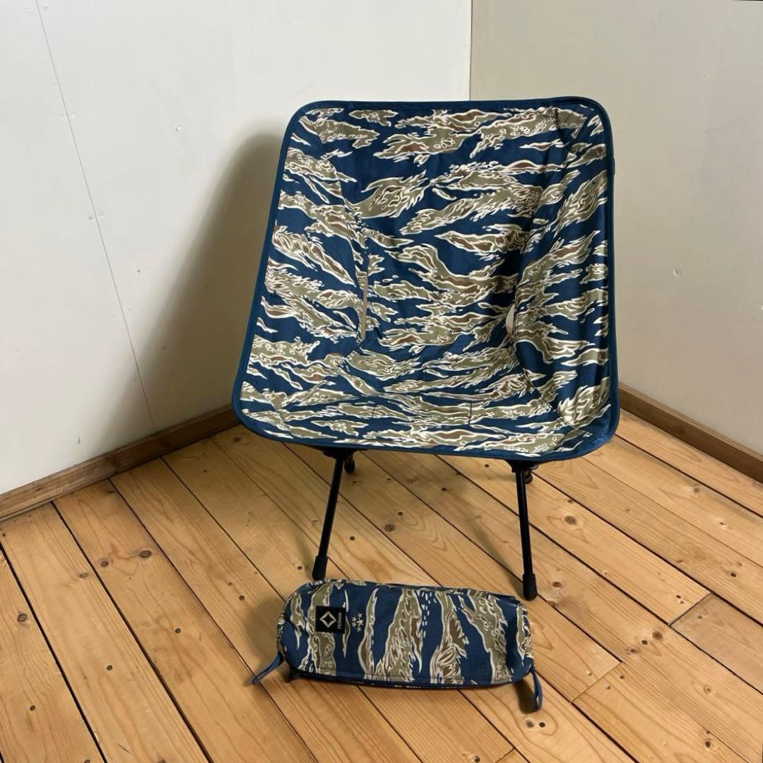 美品◾️Helinox ヘリノックス チェア 迷彩 タイガーカモ アウトドア 椅子
