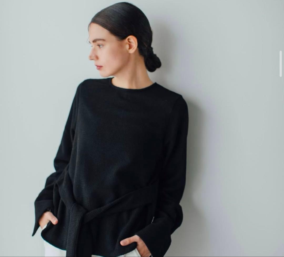 ella_selectshop　corduroy ribbon pullover