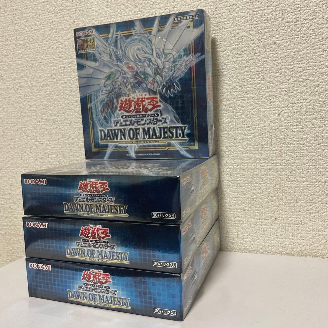 オフィシャルカードゲーム　デュエルモンスターズ　　　ドーンオブマジェスティ　4個