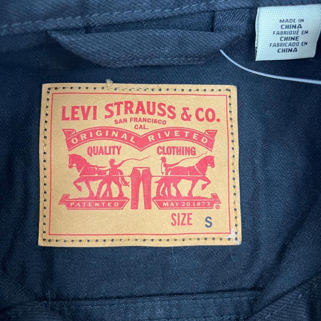 Levi’s デニムジャケット ブラック JP/M トラッカージャケット ⑦
