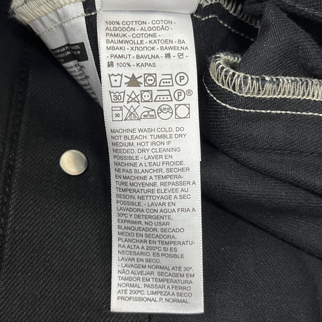 Levi’s デニムジャケット ブラック JP/M トラッカージャケット ⑦