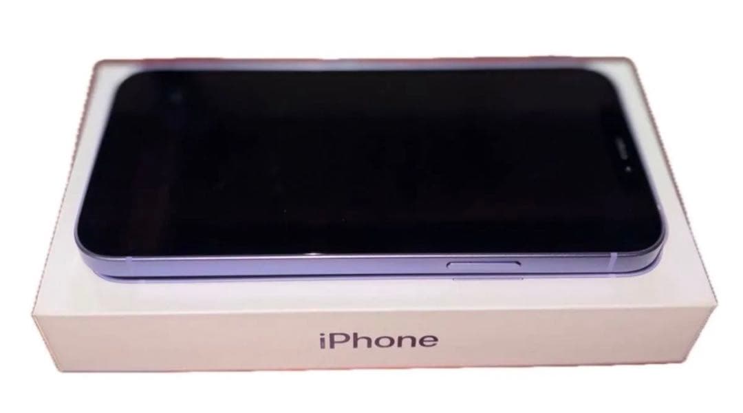 iPhone12/64GBパープル本体以外 新品フルセット＋保護フィルムセット