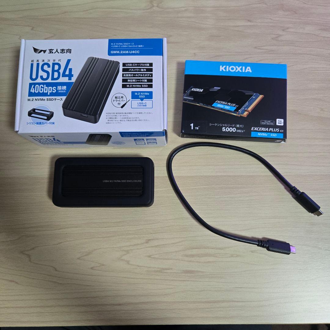 Mac mini M4 256GB 16GBメモリ 外付けSSD1TBセット