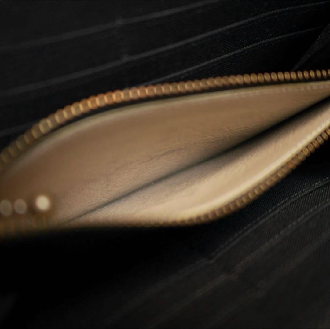 ミナペルホネン 長財布 symphony ネコ刺繍 作家 ハンドメイド