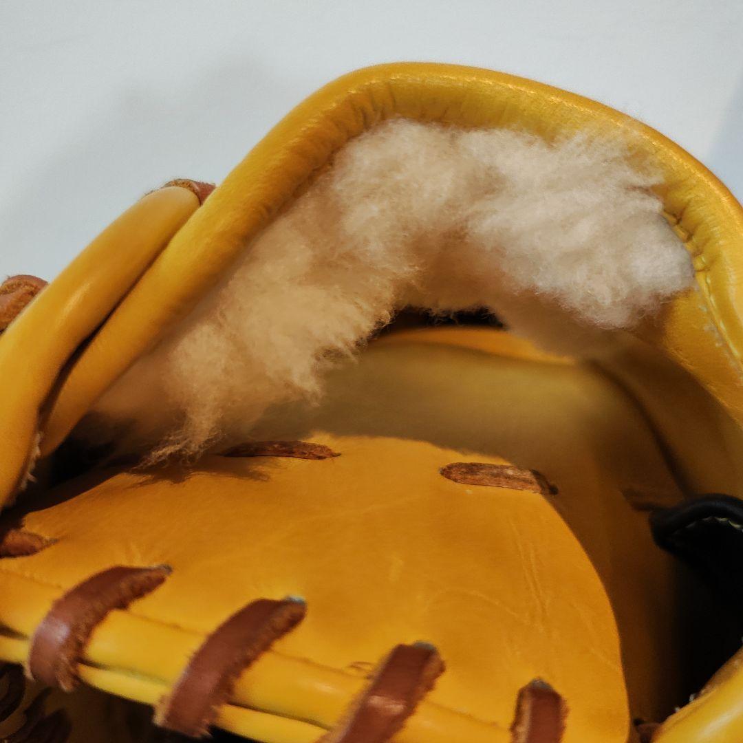 ミズノプロ　軟式用　外野手用　フィンガーコアテクノロジー イエロー 右投げ