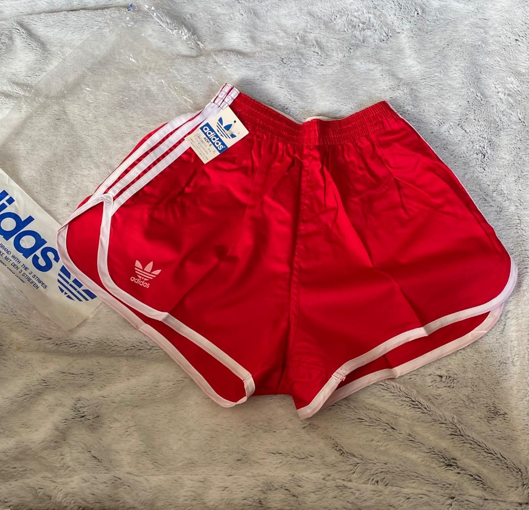 a-05/デッドストック adidas アディダス デサント レッド×ホワイト