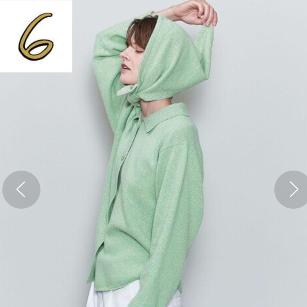 6(ROKU) ストール カーディガン