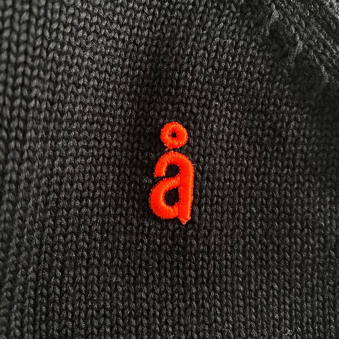 極美品 ナゴンスタンス nagonstans コットンニットカレッジベスト M