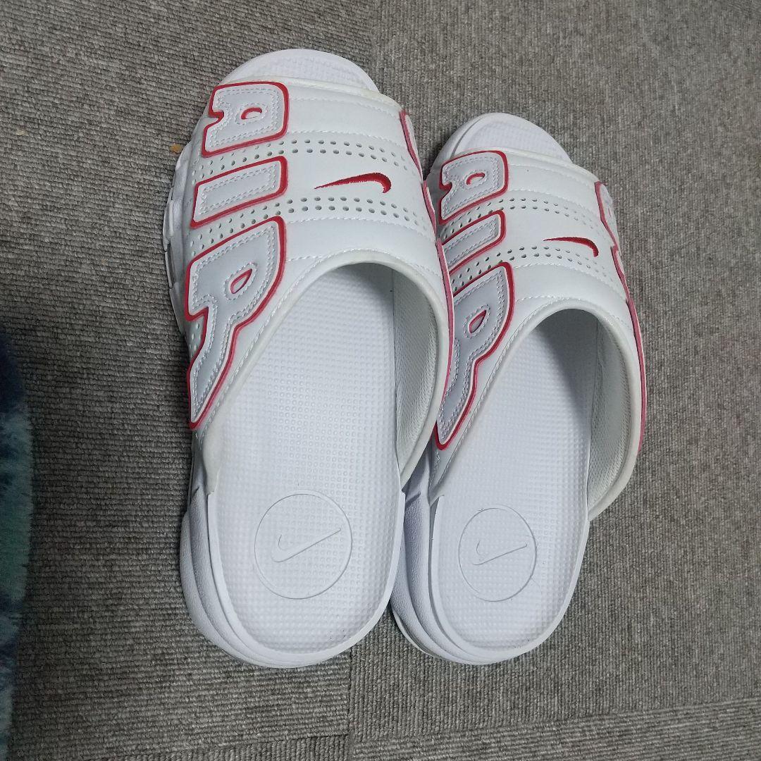 Nike エアクッションスポーツサンダル ホワイト/レッド