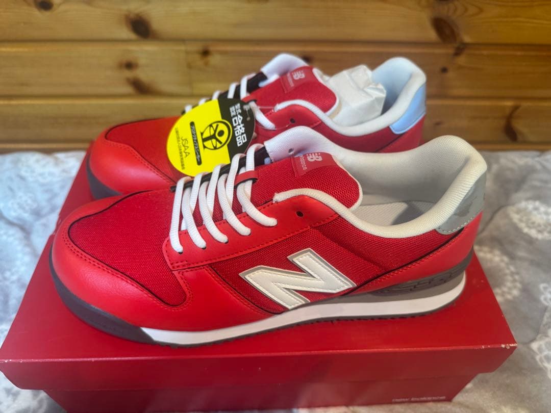 New Balance 安全靴 レッド 28.0cm