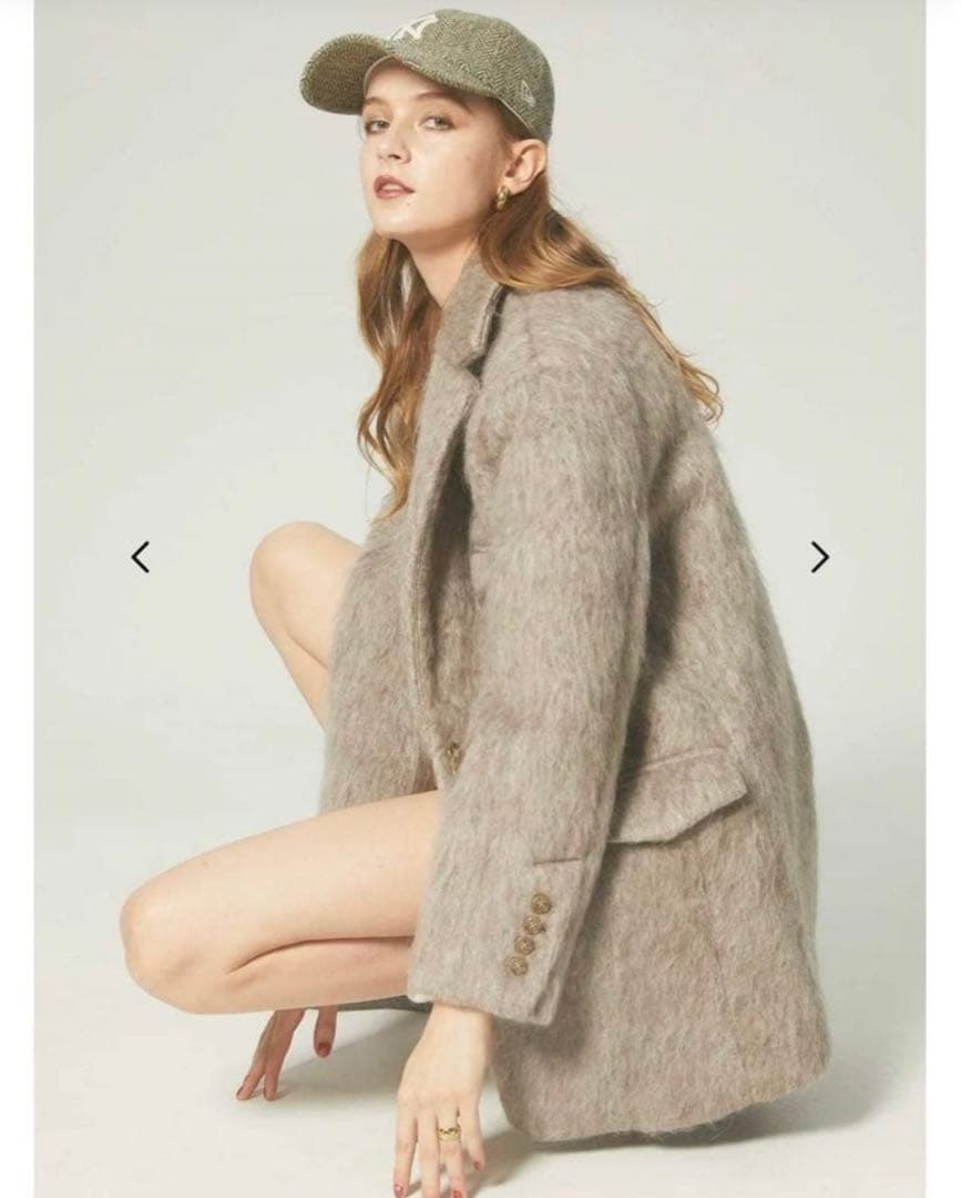 セットアップthetoe chamonix shaggy jacket/M