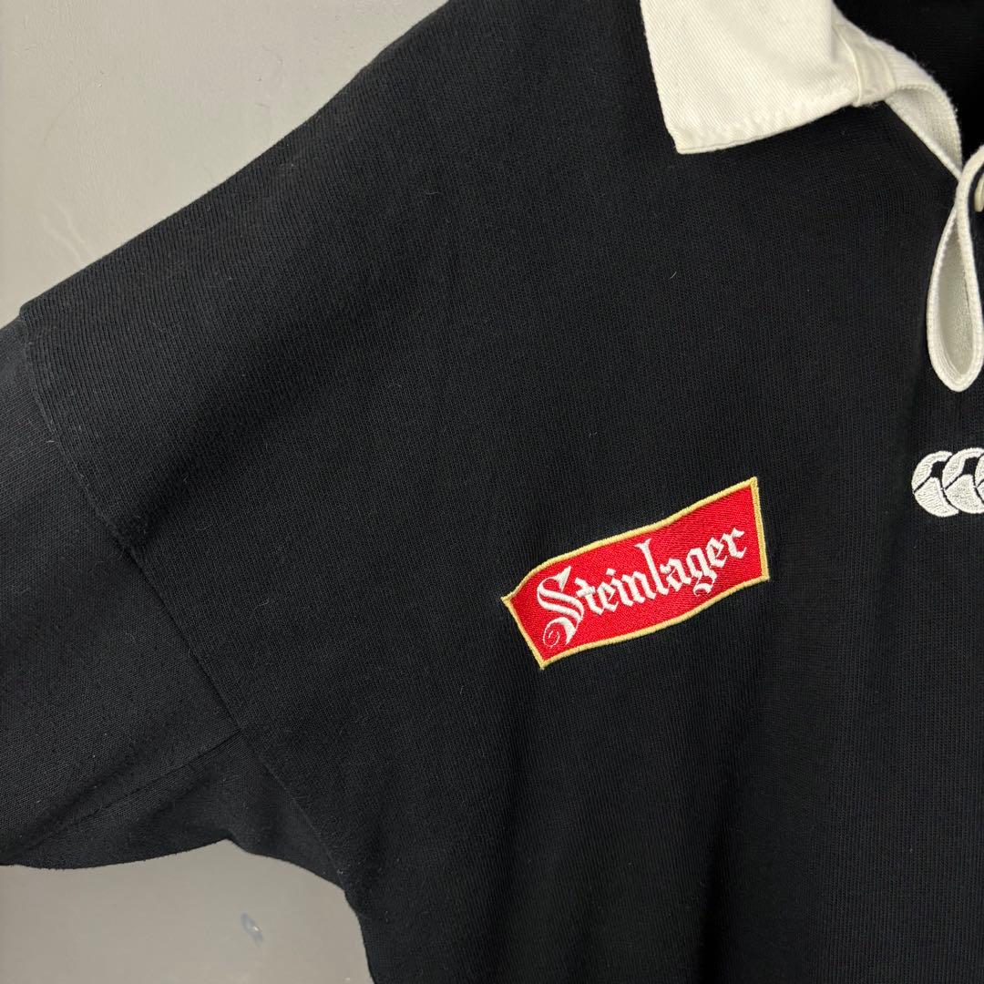 ニュージーランド製 90s カンタベリー オールブラックス 長袖 ラガーシャツ