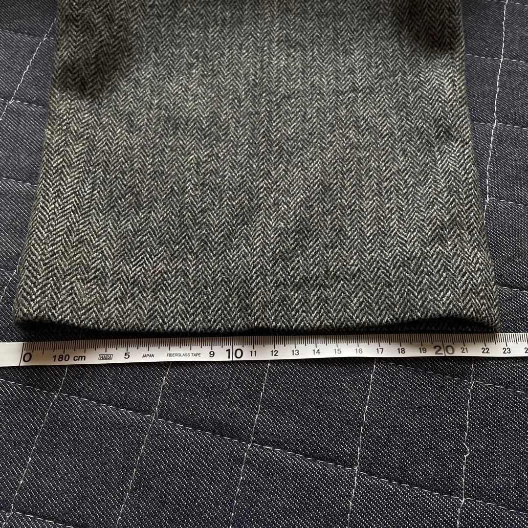 ポロ　ラルフローレン　ヘリンボーン　タック　スラックス　ウール　ワイド
