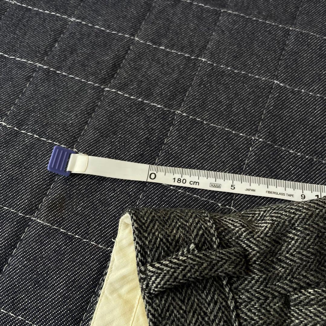 ポロ　ラルフローレン　ヘリンボーン　タック　スラックス　ウール　ワイド