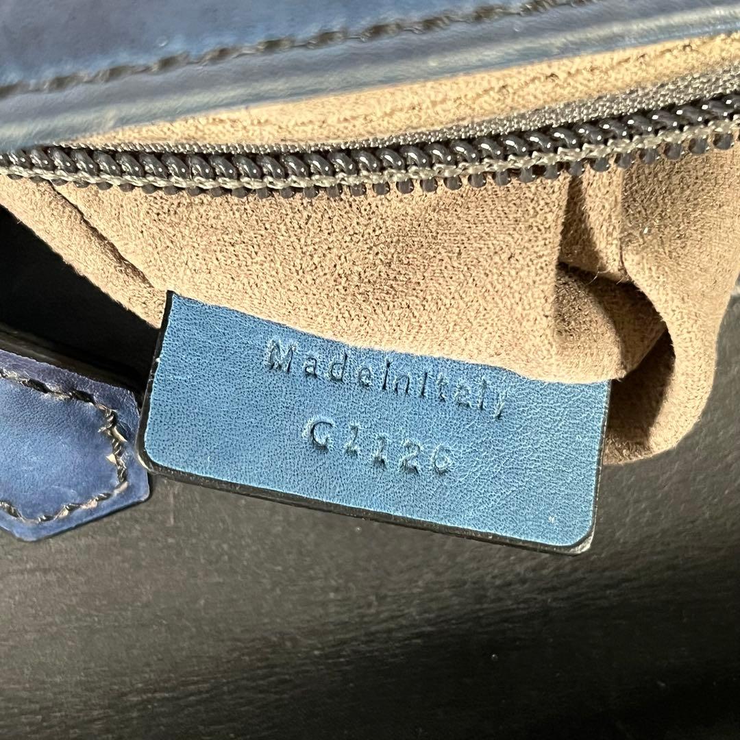 BERLUTI ベルルッティ エミーオガリバー 2WAY ハンドバッグ ブルー