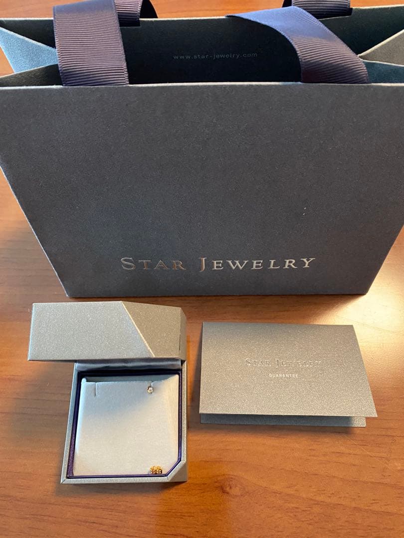 STARJEWELRY K18 ピアスMOON SETTING 片耳のみ