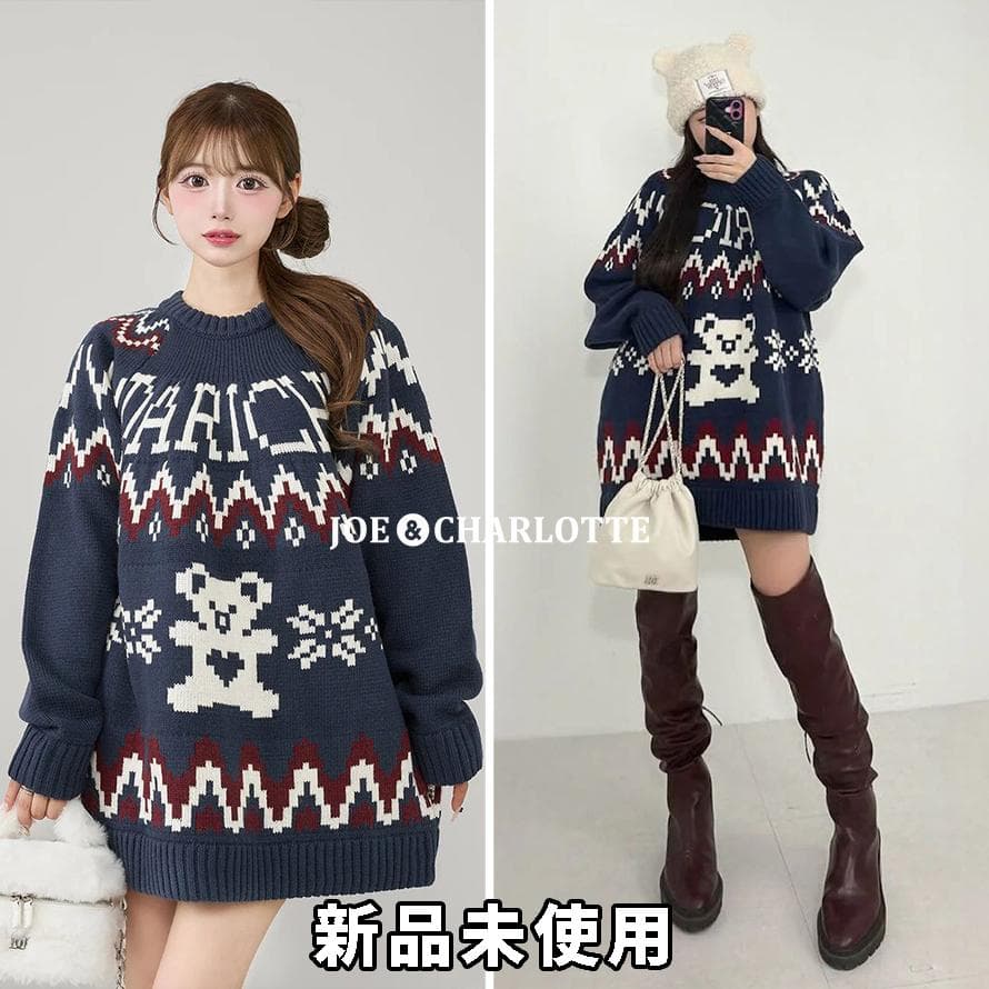 ダーリッチ darich ノルディックベアニットプルオーバー NVY ネイビー