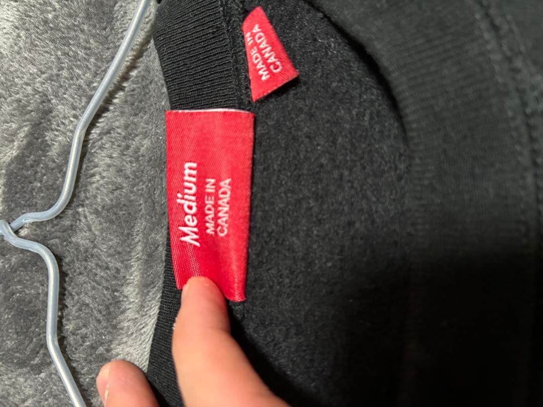 Supreme ブラック スウェット Medium スモールロゴ