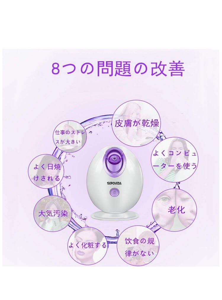SEPOVEDAスチーマー 美顔器 ナノケア