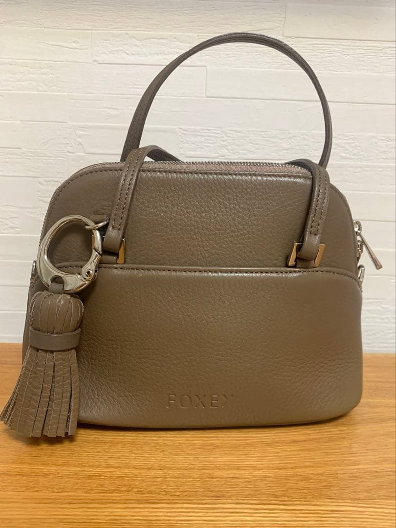 FOXEY バッグ マカロン シナモン