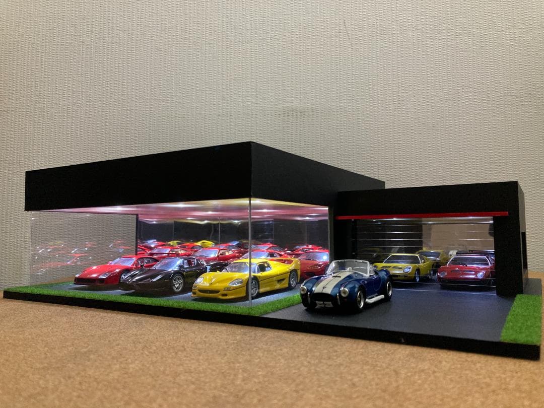 ミニカー用ジオラマ：1/43 ショールーム＆ガレージⅠ／希少モデル！