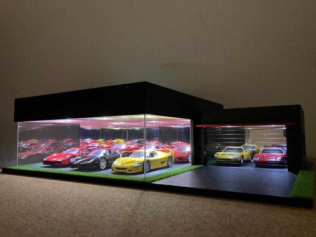 ミニカー用ジオラマ：1/43 ショールーム＆ガレージⅠ／希少モデル！