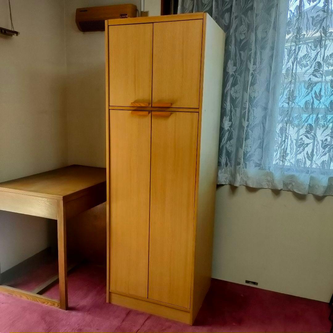 ロッカータンス　洋服ダンス　クローゼット　2扉観音開き　2段　 小型