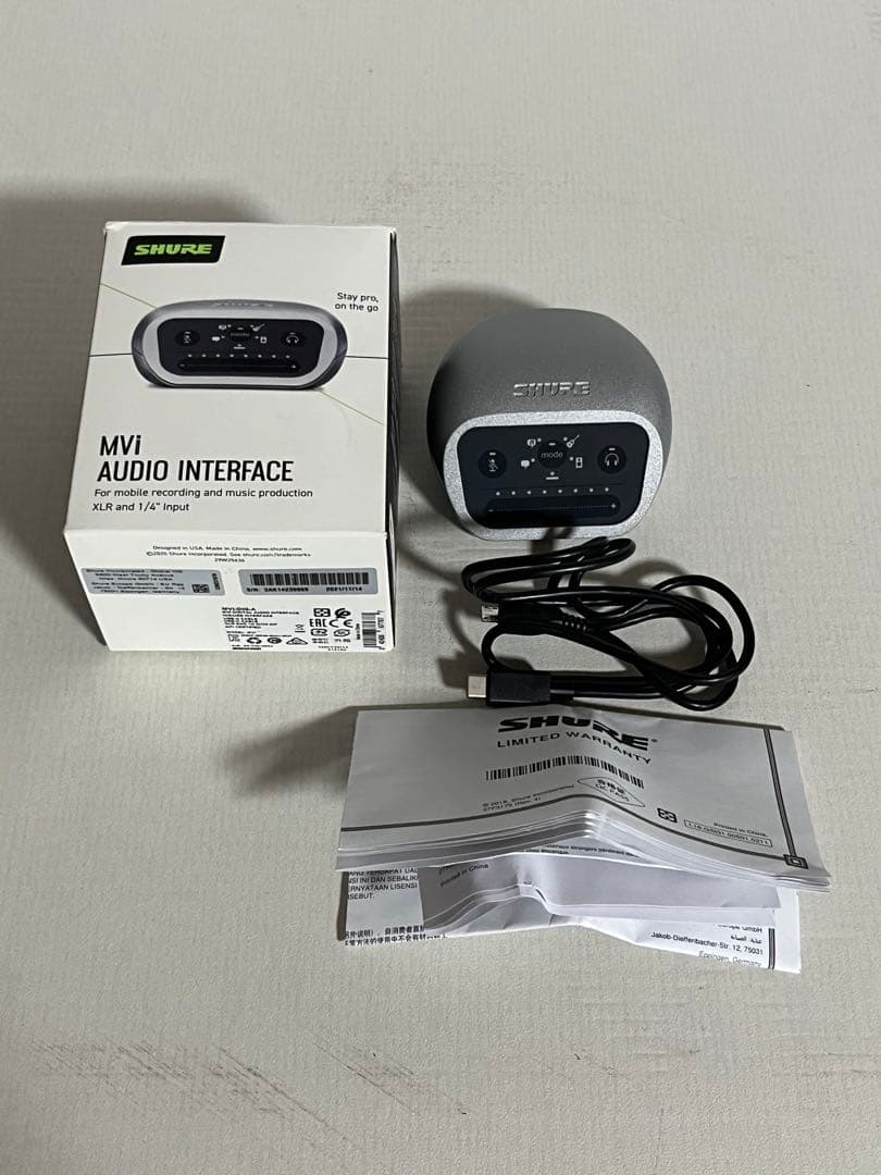 Shure MVi オーディオインターフェイス 本体