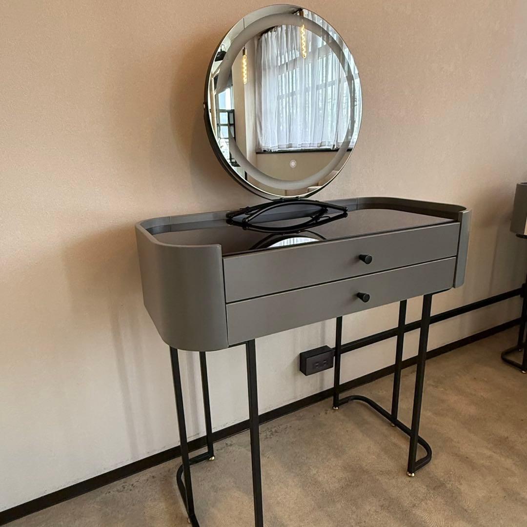 Mさん専用強化ガラス/オシャレドレッサー/LEDミラーは別売り　美容室にも最適
