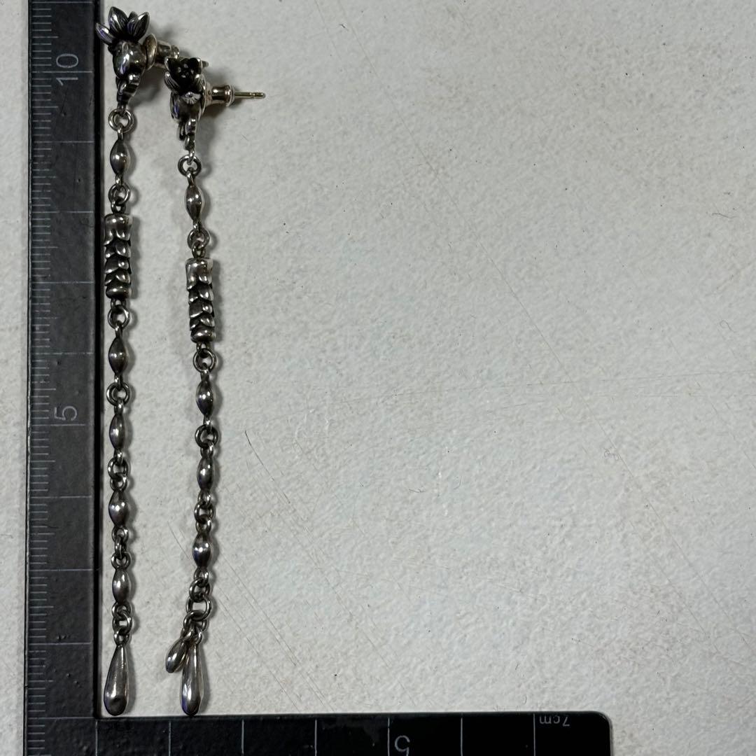 専用　　シルバー925 ブラッディマリー　ウォーターローズピアス k18 両耳