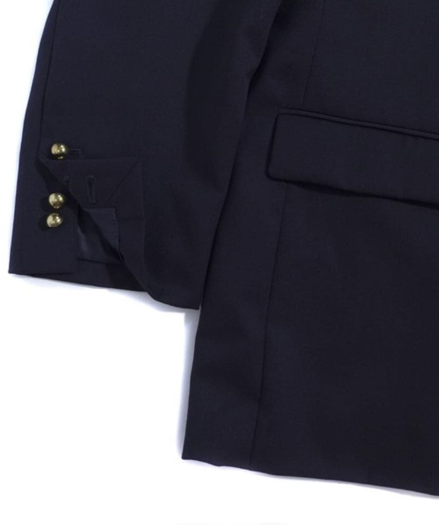 benine9 ビナイン　ウールツイル段返り3B BLAZER navy