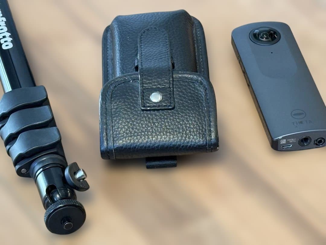 RICOH THETA V リコー シータ 一脚 とケースセット