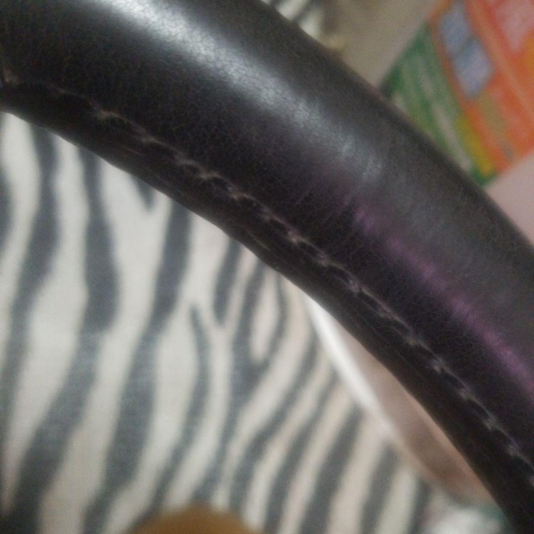 当時物 EVA antares ステアリングホイール 黒/シルバー