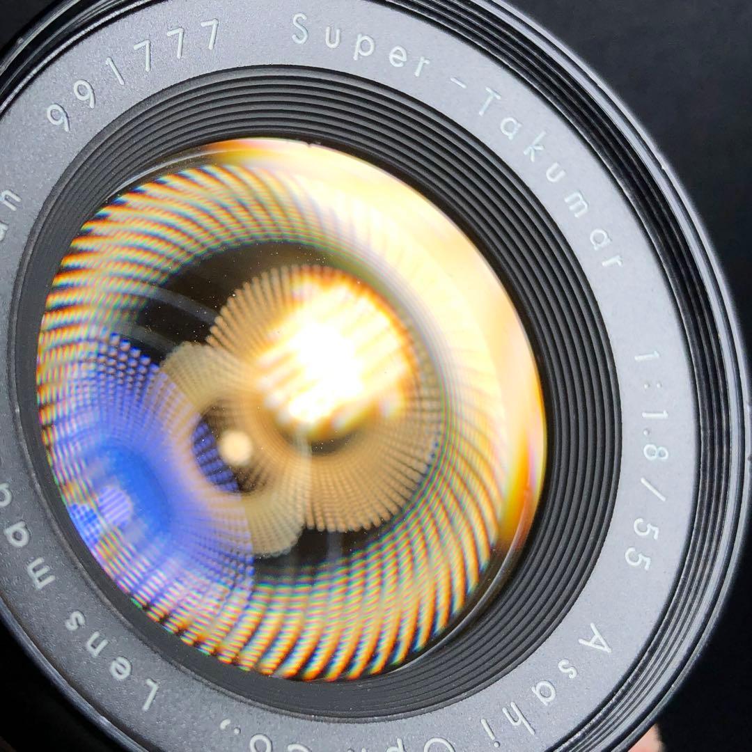 純正付属品付　前期型　SUPER TAKUMAR 55mm f1.8 m42